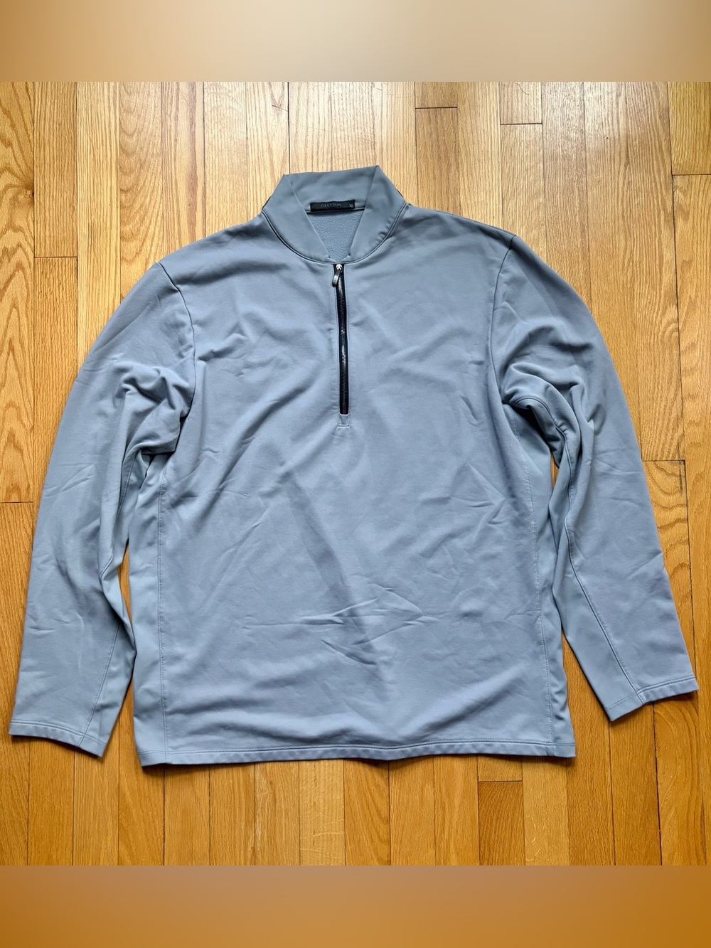 Greyson Men's 1/4 Zip Siasconset Lightweight Pullover XL Gray Solid
